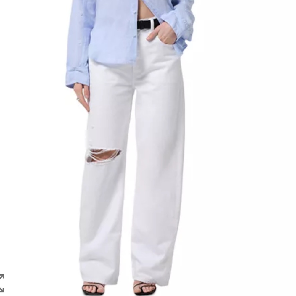 Citizens Of Humanity AYLA White baggy jeans
